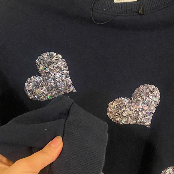 Zara kids heart sequin sweater - Picture 2 of 4